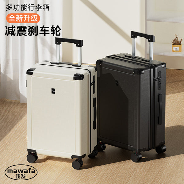 Suitcase 20-inch college student female trolley case shock absorption brake universal wheel multi-functional suitcase can be customized printing