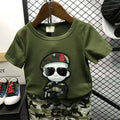 Summer camouflage outfit set  new boys' short-sleeve set for toddlers and young children - direct from the manufacturer, dropshipping available