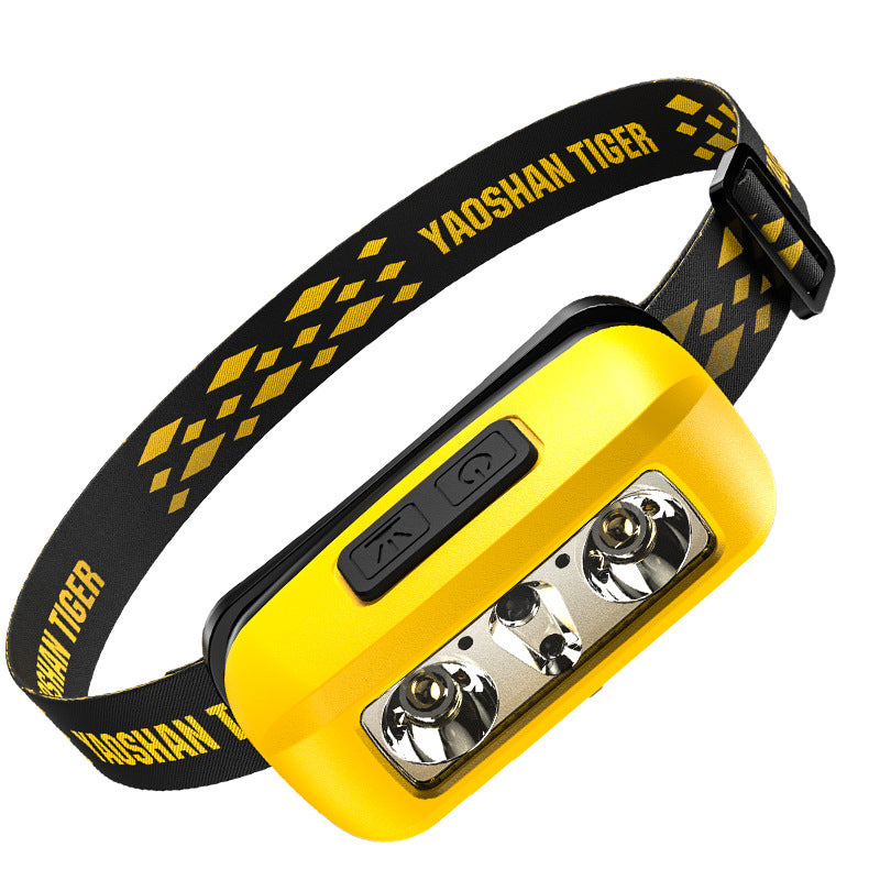 Induction headlight fishing special strong light outdoor fishing night fishing charging super bright head-mounted lighting super long battery life