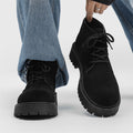 Derby shoes springnew arrivalhigh-top thick sole big toe boots retro suede workwearfashiontrendy rhubarb boots