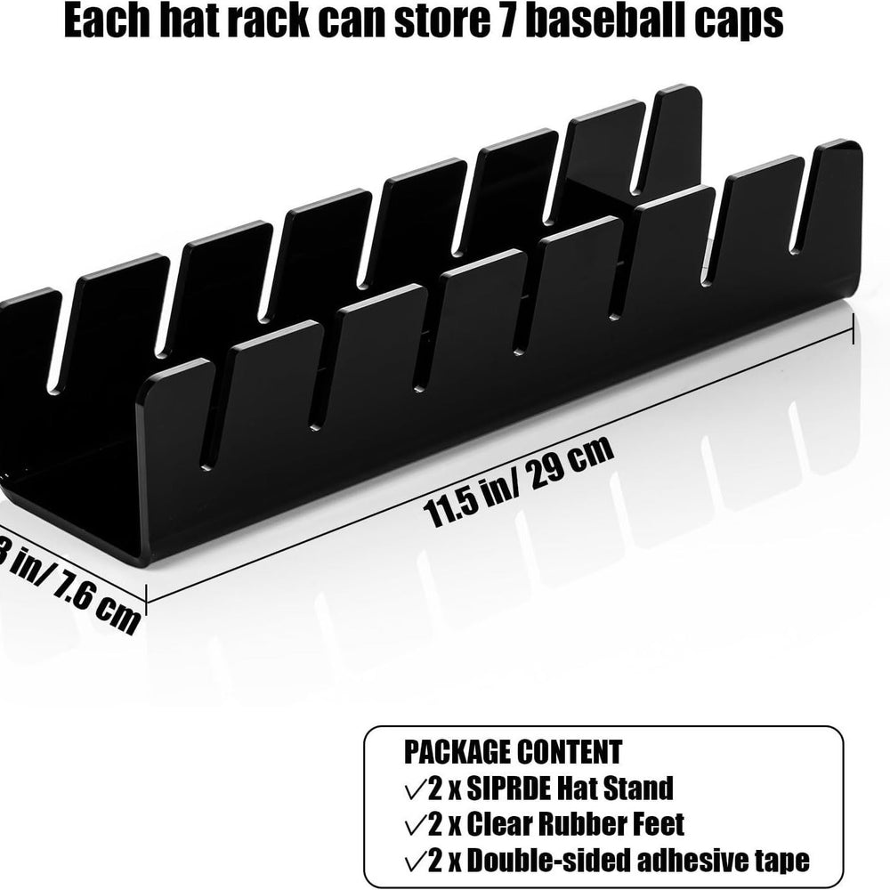 Convenient home hat rack, baseball cap organizer, clothing store baseball cap display stand, acrylic desktop storage rack