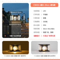 Solar powered fence post lights - outdoor pillar lights for yard, garden, courtyard, villa gate pillars - waterproof outdoor lighting