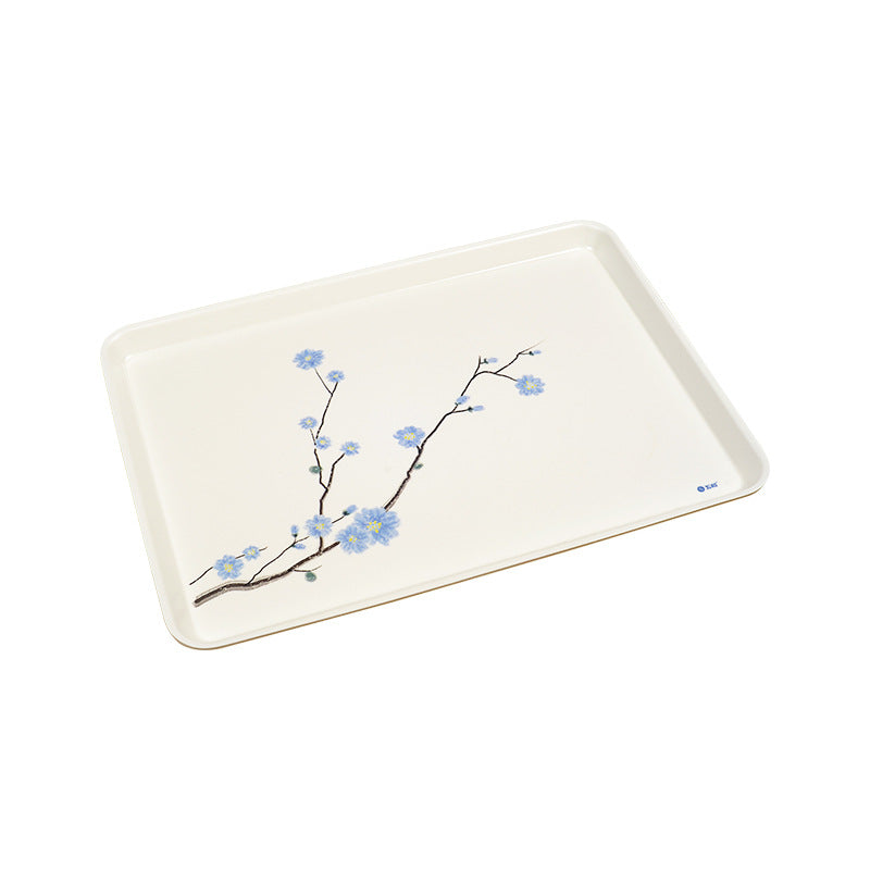 Wuhe household tray rectangular living room water cup pot tea tray Nordic light luxury cup melamine tray storage tray