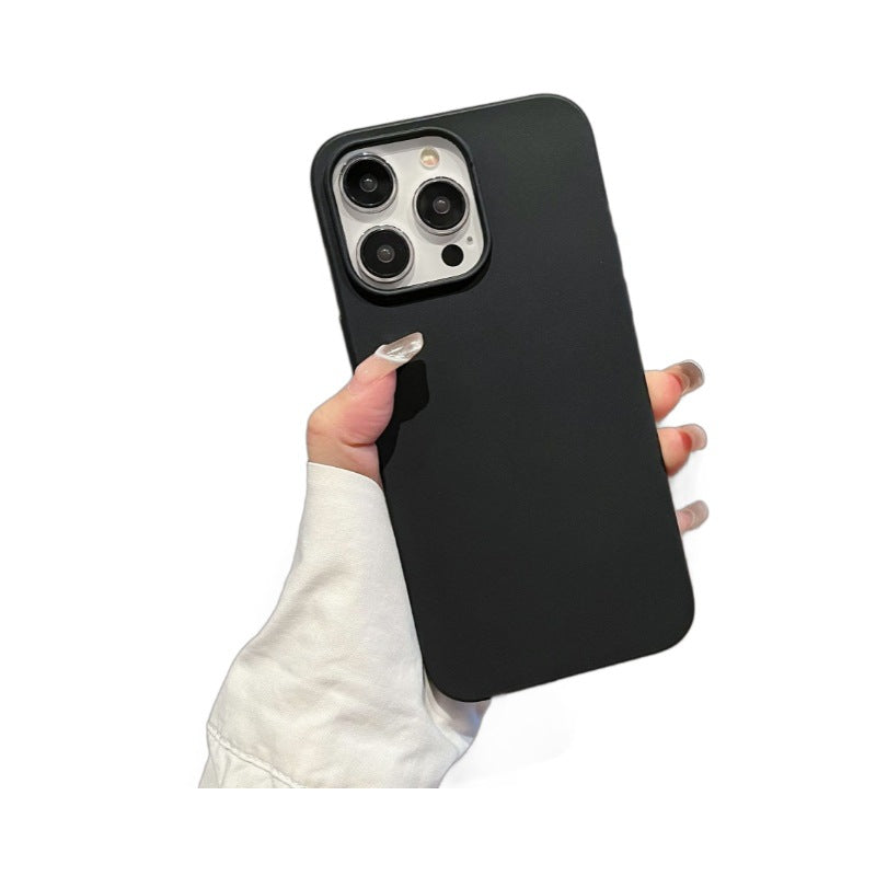 Matte frosted large hole candy color phone case for apple 16 pro, iphone 13 anti-drop tpu full coverage 15 protective case