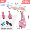 new product summer fully automatic electric desert eagle water gun with light continuous charging 1911 water toy