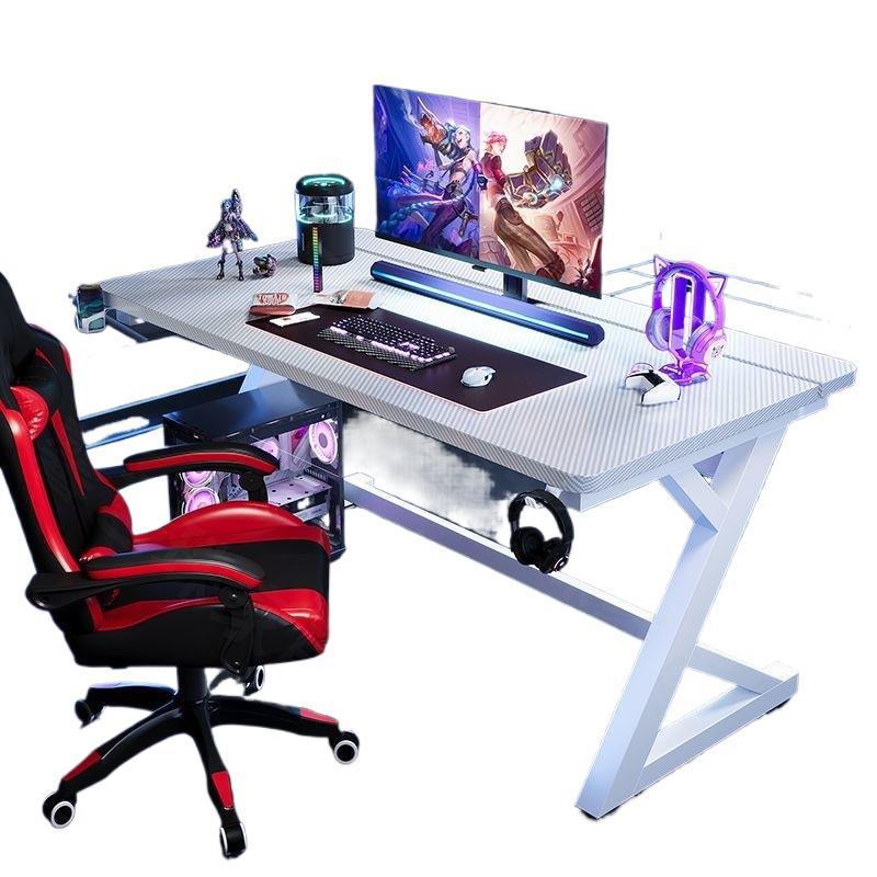Titanium halberd s3 esports gaming desk - computer desk for home and office, minimalist design, two-section height adjustment with footrest