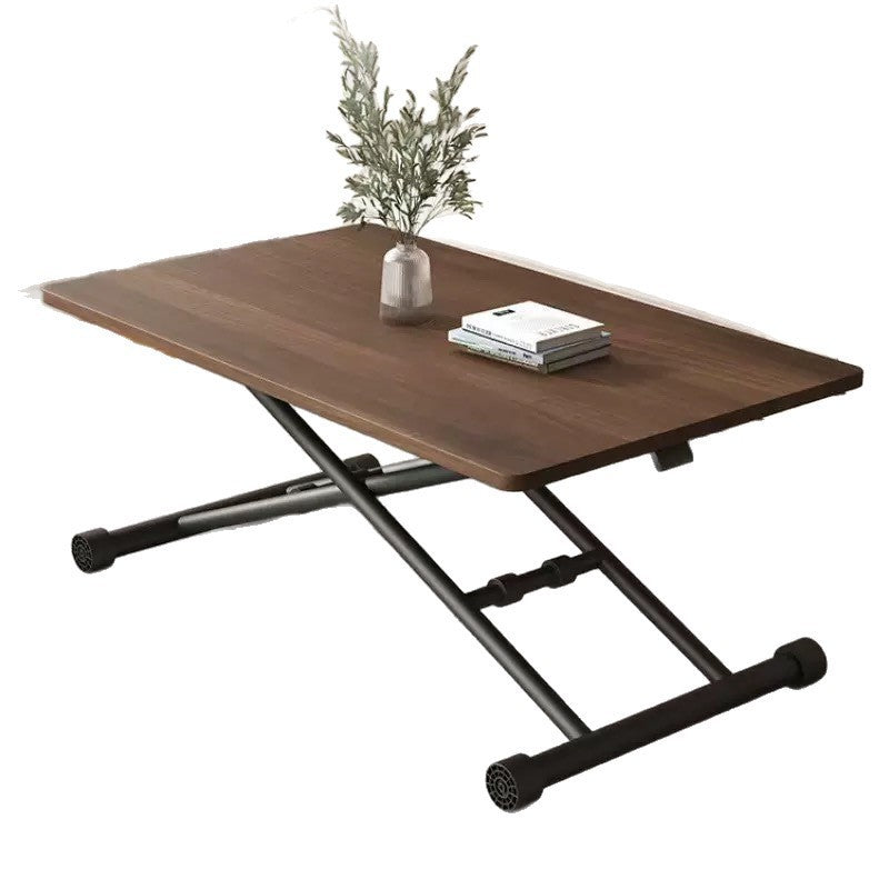 Adjustable height folding coffee table/dining table - portable folding table for home, small apartments, rentals - simple computer desk/office desk