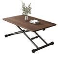 Adjustable height folding coffee table/dining table - portable folding table for home, small apartments, rentals - simple computer desk/office desk