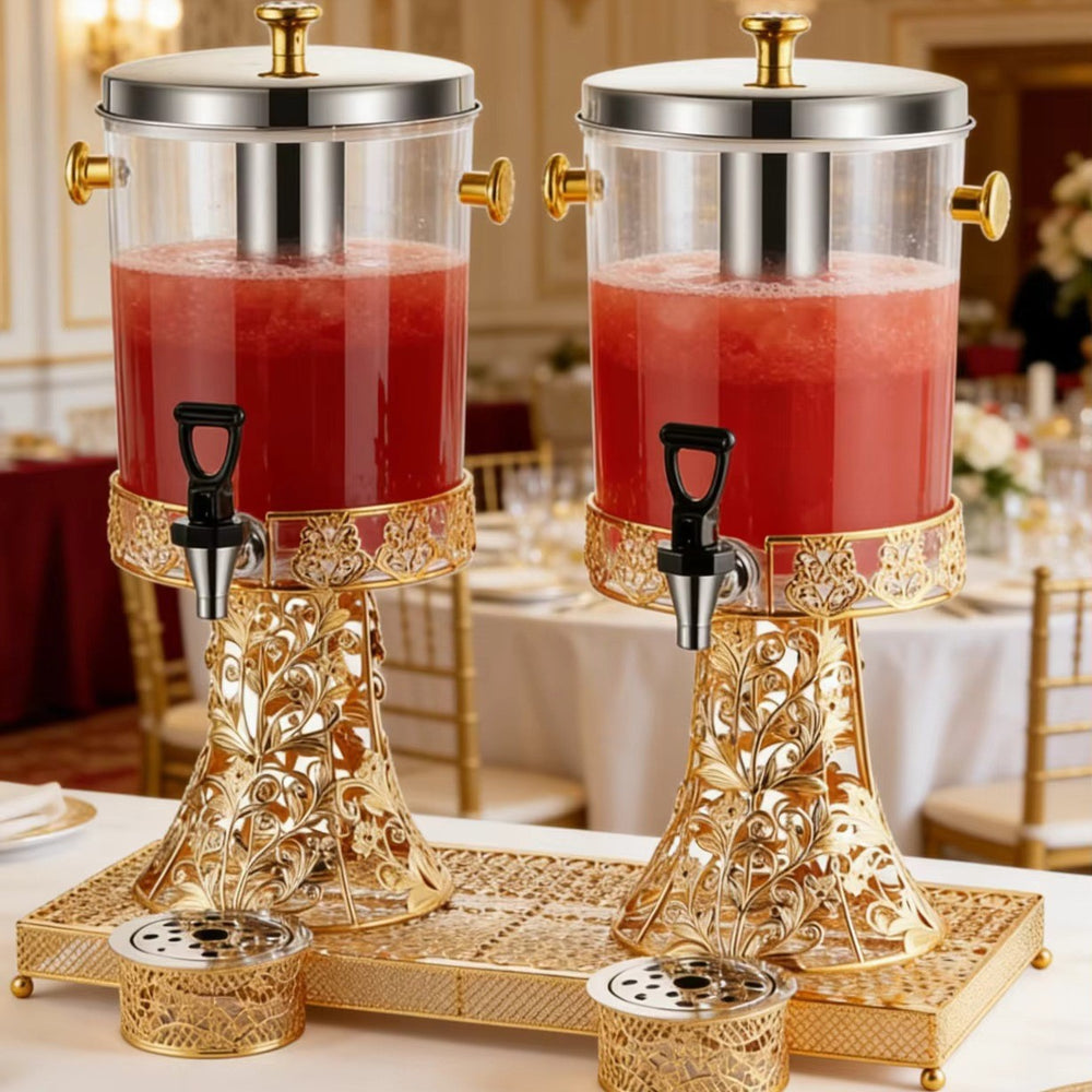 Commercial stainless steel self-service beverage dispenser, 8l european-style juice machine, cold drink dispenser for hotels and restaurants - in stock