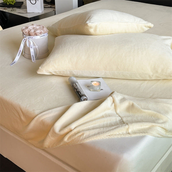 Class A 230g high gram milk fleece mattress, thickened machine washable mattress mattress, coral fleece non-slip protective cover
