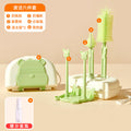 Baby portable bottle brush cup brush silicone cleaning brush newborn baby special cleaning brush storage box suit
