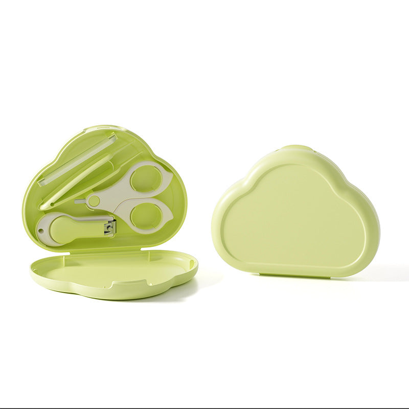 Baby nail scissors suit baby nail scissors pliers newborn children's products anti-clip meat upgrade cloud