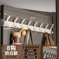 Space aluminum thickening-milk white 8 hooks [patch type]