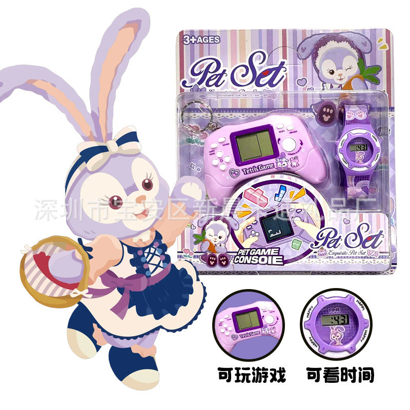 Kids' smartwatch educational toy with mini game console - tetris handheld - small-scale street vendor cross-border wholesale