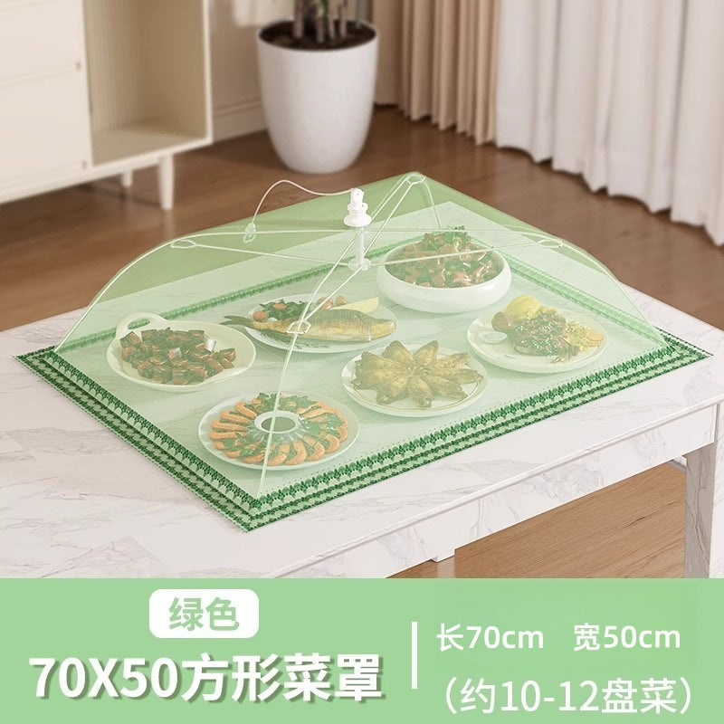 Cover for vegetables, household dining table, food dust cover, extra large kitchen anti-mosquito cover for leftovers, bowl cover, foldable