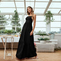 European and american women's clothing  new arrival: flowy, figure-hugging evening gown with open back and spaghetti straps - elegant plus size dress