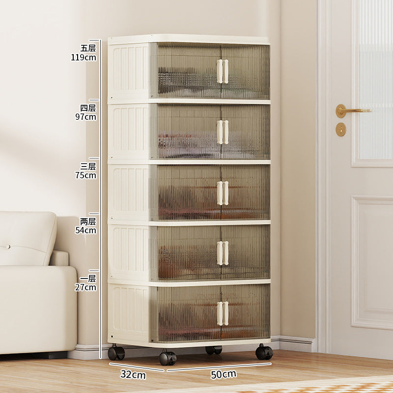 Installation-free shoe box Transparent shoe storage box Multifunctional large storage shoe cabinet Thickened multi-layer folding shoe rack