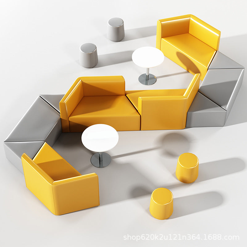 Saint li office sofa special-shaped training institution patchwork sofa reception and rest area business reception casual sofa sf