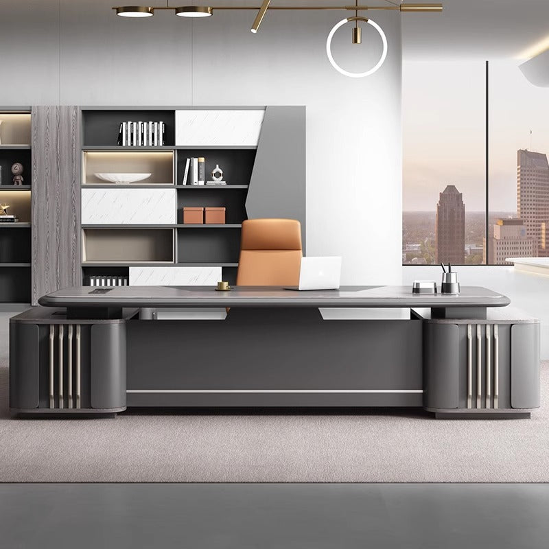 Boss desk office desk casual modern president manager desk supervisor table and chair combination light luxury executive desk office furniture