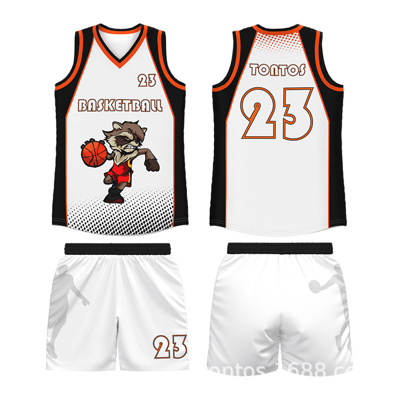 Adult game training jersey sports basketball jersey heat transfer quick drying jersey basketball jersey set custom printing