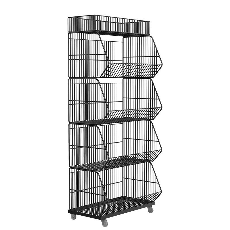 Basket snack rack Iron wire lazy display rack Supermarket potato chips snack food display rack Convenience store display rack