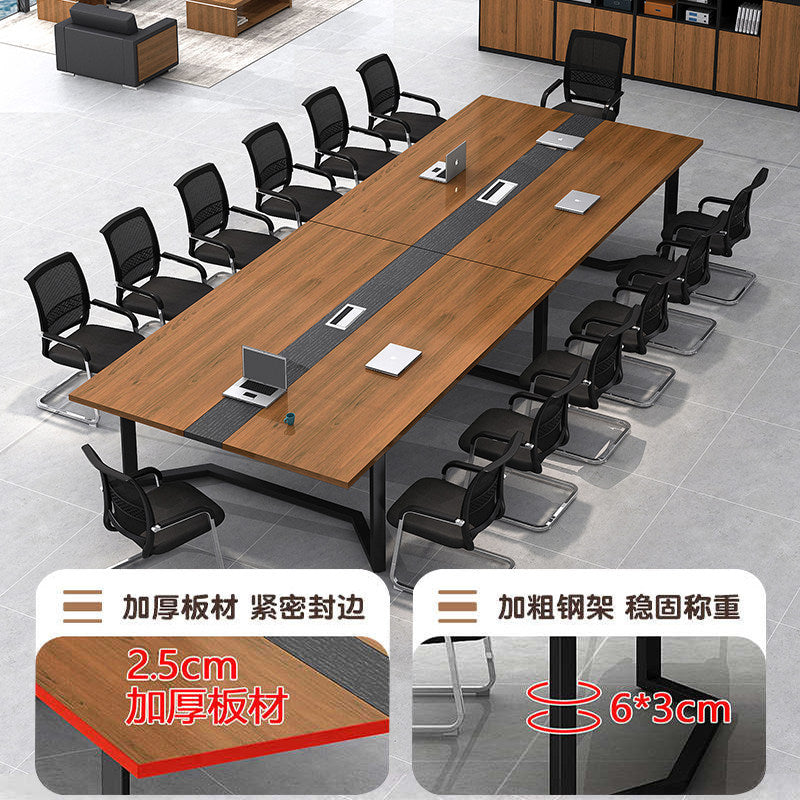 Saint-li conference table - modern minimalist rectangular table for meeting rooms, negotiation, and training - desk and chair set office furniture