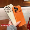 Crystal lens wide view silicone case - cross-border compatible apple 17 pro max phone case - apple 16 instantly transforms to 17 case