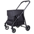 Customized export shopping cart - lightweight, large capacity, foldable, one-click folding, universal wheel shopping cart