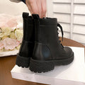 hot-selling plus sizefall and winter women's mid-high-top fleece-linedheattecheasiest for matchboots