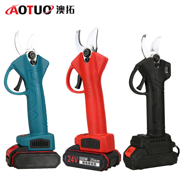 Cross-border new electric pruning scissors, lithium battery fruit tree thick branch scissors, garden tools electric scissors wholesale