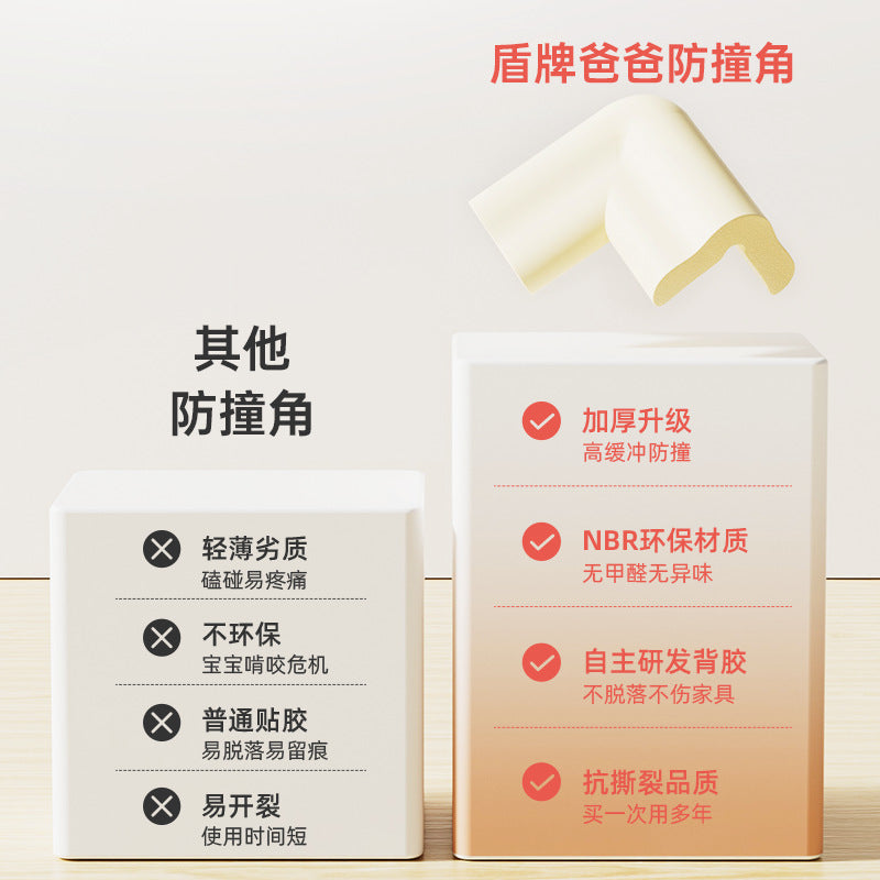 Nbr free subsidy kids anti-collision corner table corner protection baby desktop thickened corner protector anti-collision corner right angle