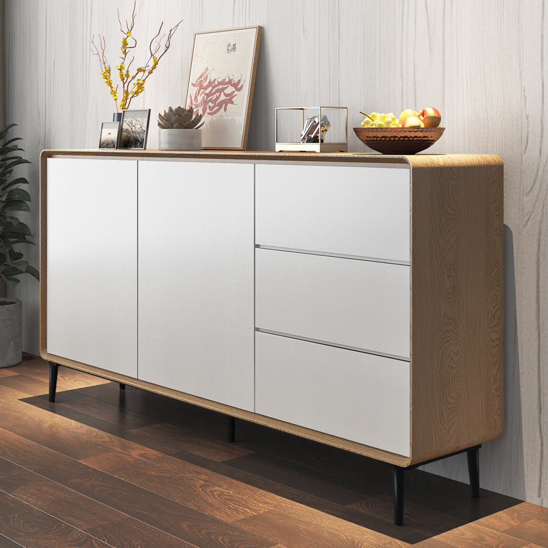 Solid wood sideboard - minimalist tea cabinet for living room, nordic kitchen storage cabinet, entryway console table, storage cabinet
