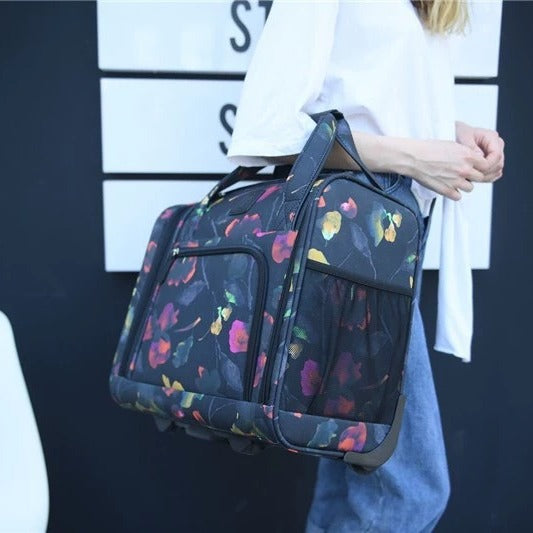 Oxford cloth suitcase 16 inch small boarding case children's trolley case wear-resistant canvas bag waterproof travel bag