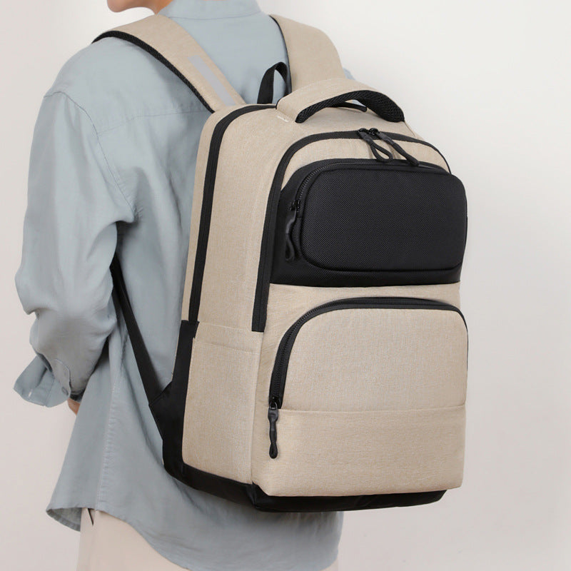 Cross-border business backpack men's leisure travel backpack commuting large capacity USB charging point computer bag wholesale