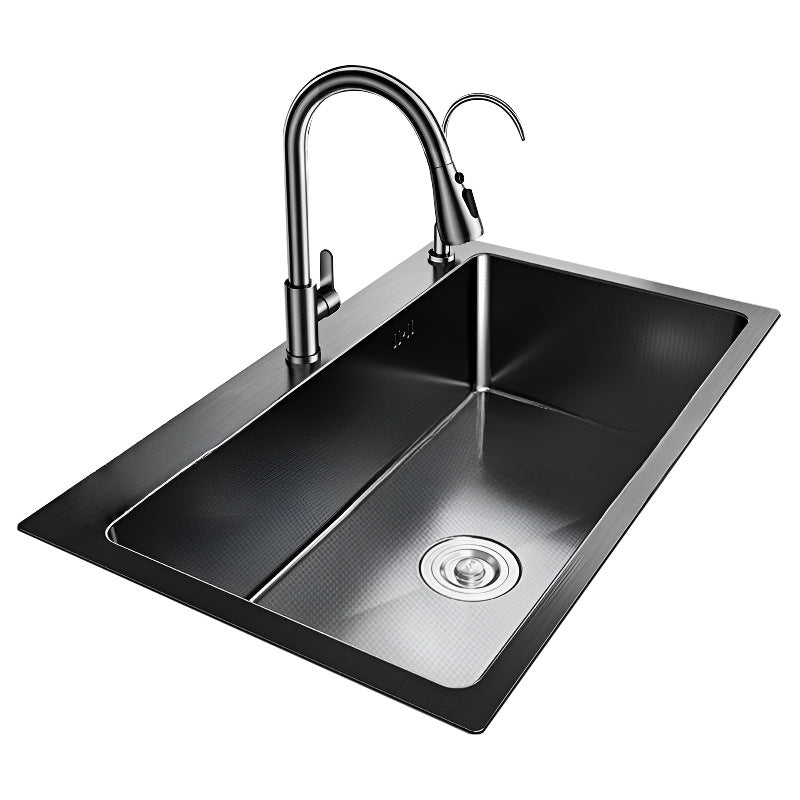 Nojo sink large single slot double slot modified single slot thickened sus304 stainless steel kitchen sink on the table middle and lower
