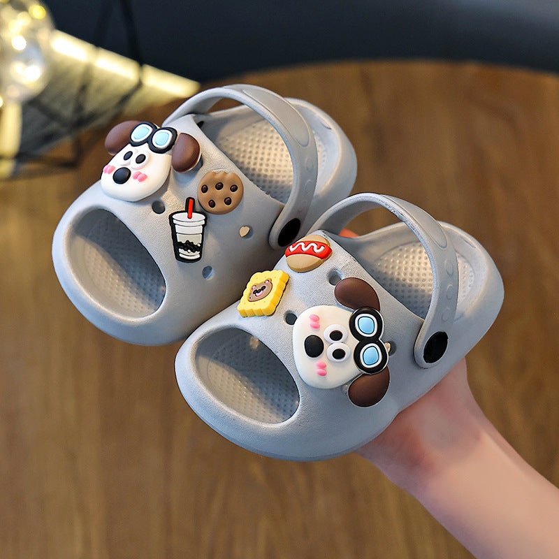 Eva slippers - women's summer cartoon cute non-slip indoor bath thick sole slippers - baby sandals