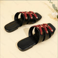 2025 new flat retro roman sandals and slippers - women's comfortable high-end flat heel slippers for wholesale