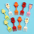 Home party letter fruit fork creative children's animal cute christmas fruit fork set bento tag