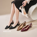 New pointed-toe high heel sandals for women - versatile mary jane stiletto heels, open back, low-cut, stylish outdoor sandals