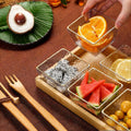Fruit platter bar ktv snack platter acrylic snack plate melon seed plate divided grids dried fruit plate suit restaurant commercial