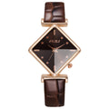Elegant watch summer glass niche student casual sugar cube new diamond year quartz watch women's 2022 women's watch
