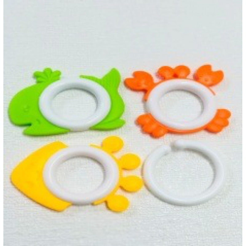 Cross-border  export tooth grinding stick toothpaste baby anti-eating hand soft glue baby mouth desire small mushroom biting glue toy