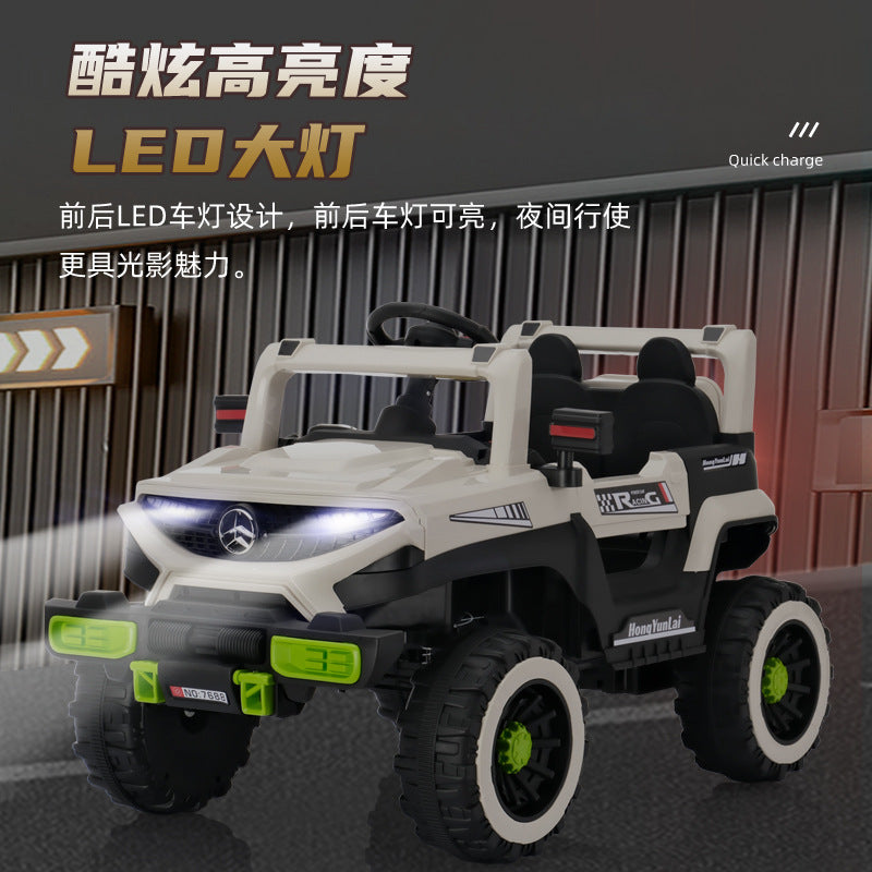 Popular children's electric toy car can seat charging four-wheel remote control car can carry baby electric four-wheel drive