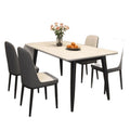 Rock slab dining table and chair combination modern casualaccessible luxury glossy table for home small apartment matte thickened dining table
