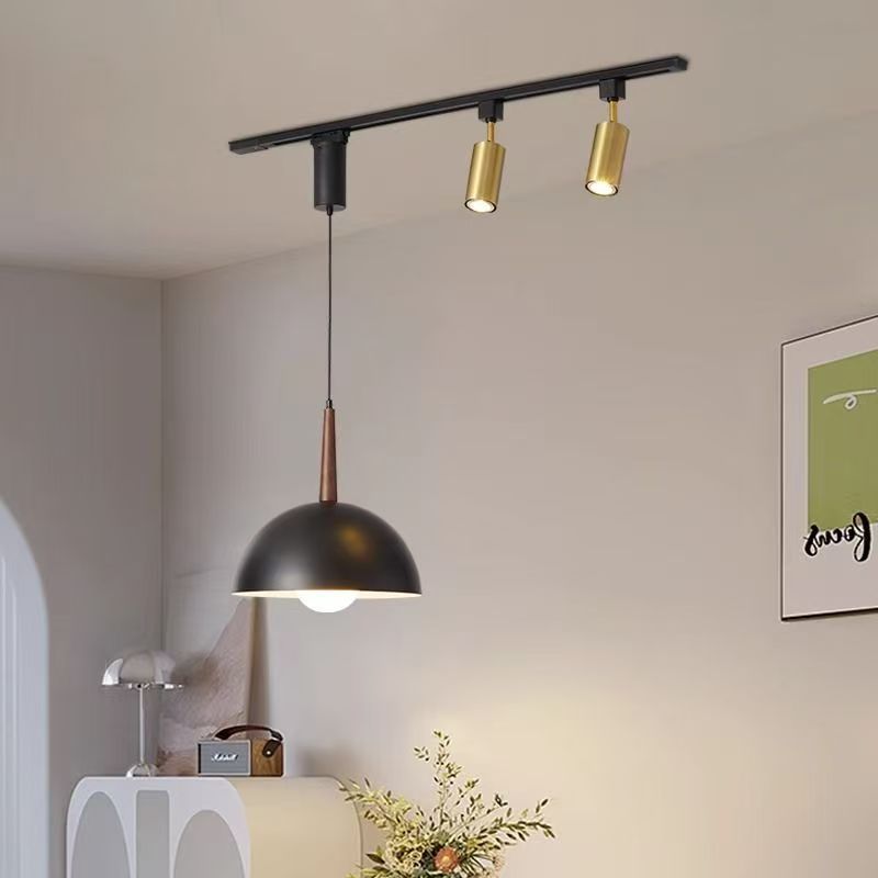 Restaurant track chandelier movable rocker arm universal adjustable telescopic french rotate dining table bar chandelier