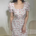 Women's  summer new arrivals: plus size french retro slimming sweet dress