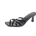 Women's thong sandals with high heels - new summer 2025 collection - stiletto heel sandals - french style footwear