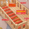 Solid wood baby crib bed with wide guardrail, single bed for boys and girls, side bed, children's splicing large bed
