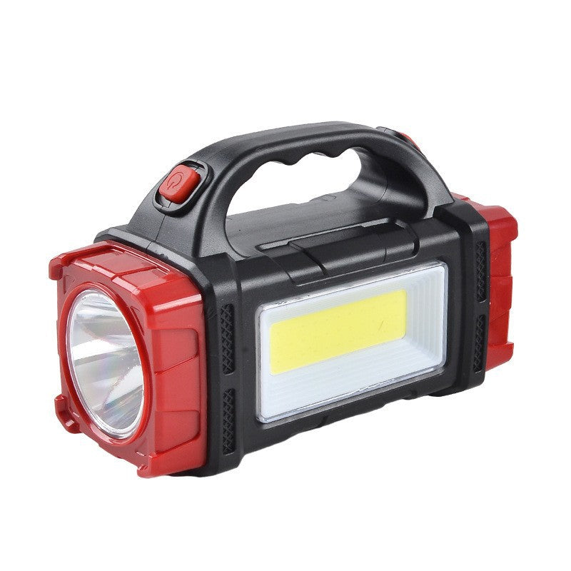 COB Multifunctional Outdoor Solar Emergency Portable Searchlight USB Charging Camping Outdoor Lighting Flashlight