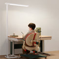 Eye-care floor lamp with voice control - full spectrum standing desk lamp for study, kids' desk, piano, and general lighting
